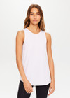 THE UPSIDE women's white Dri Release Markova sleeveless Tank is made from moisture-wicking, fast-drying fabric with odor control and superior comfort.