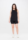 THE UPSIDE women's black Dri Release Markova sleeveless Tank is made from moisture-wicking, fast-drying fabric with odor control and superior comfort.