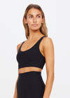 PEACHED JADE BRA - BLACK [USW023005]