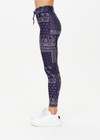 THE UPSIDE women's paisley Vaquero 25 inch Midi Pant is made from recycled super soft fabric. The 25 inch legging features elastic waistband with drawstring. Designed for yoga, pilates and barre.