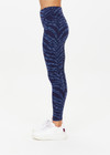 THE UPSIDE women's blue Mystere Reversible 25 inch Pant is made from recycled fabric. The high-rise 25 inch legging features a reversible design. Designed for yoga, pilates and barre.