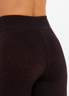 THE UPSIDE women's metallic Arizona 25 inch Midi Pant is made from specialty fabric. The soft 25 inch legging features drawstring at waist. Designed for yoga, pilates and barre.