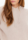 THE UPSIDE women's natural Dune Knit Hoodie is made from organic cotton. The relaxed fit hoodie features soft ribbed hem and cuffs. Designed for comfort.