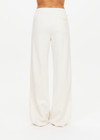 THE UPSIDE women's natural Bow n Arrow Nova Flare Pant is made from jacquard. The wide leg pant features drawstring and patch pocket. Designed for comfort.