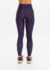 THE UPSIDE women's navy horseshoe print Cheval 28in Midi Pant is made from recycled, super soft and breathable quick-drying fabric and feature a waist drawcord.