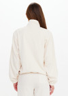 THE UPSIDE women's natural Bow n Arrow Valley Zip Jacket is made from jacquard. The zip up jacket features elasticated cuffs and hem. Designed for comfort.