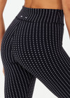 THE UPSIDE women's jacquard pinstripe Zenith 25 Inch legging is designed for a firm and supportive fit. Perfect for yoga & pilates.