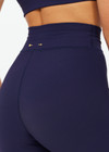 THE UPSIDE women's navy Silverstone 25 inch Legging features a recycled rib fabrication with elasticated drawcord waist. Perfect for yoga & pilates.