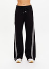 THE UPSIDE women's black Moto Roma Pant features an elasticated waist in lenzing fabrication with invisible hems and drawcord. The perfect travel pants.