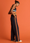 THE UPSIDE women's multicoloured stripe organic cotton Nelson Knit Crop Vest. Perfect for layering and everyday wear.