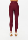 THE UPSIDE women's merlot Oxford 25 Inch Legging is designed for a mid rise supportive fit and features elastic drawcord through waist. Made for pilates.