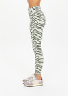 THE UPSIDE women's green Reversible 25inch Legging is designed for a soft & supportive fit in a recycled fabric and features embroidered arrow logo on back. Made for yoga & pilates.
