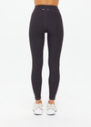 THE UPSIDE women's charcoal Limiter 25inch Legging is designed for a soft & supportive fit in a recycled rib fabrication and features a folded waistband. Made for yoga & pilates.