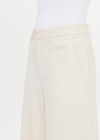 THE UPSIDE women's cream pinstripe Orion Mira Wide Leg Pant is a true-to-size fit and features a flat waistband with belt loops and side pockets. The perfect wardrobe essential.