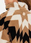 THE UPSIDE women’s Harlow Fleece Pullover is a relaxed pullover style in our geometric star design and features a quarter zip opening, zip pockets and elasticated waist and cuffs to keep warmth in. Designed for Après-ski and winter wear.