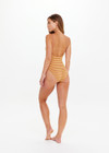 THE UPSIDE women’s stripe Naxos Flow Scoop Onepiece is designed for a soft & comfortable fit and features a scoop neckline and adjustable elastic straps. Ideal for swimming.