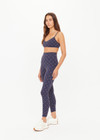 THE UPSIDE women's monogram jacquard Ezra Ballet Bra offers a soft & supportive fit and features elastic adjustable straps. Made for pilates and yoga.