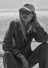 THE UPSIDE women’s cream Good Luck Soft Cap features an embroidered 'Good Luck' on front with an adjustable strap at the back.