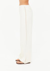 THE UPSIDE women’s creme cotton Hamsa Milou Wide Leg Pant features decorative contrast embroidery along side seams. The perfect travel pant.