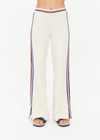 THE UPSIDE women’s creme Adesa Kansas Knit Pant is a wide-leg style featuring short hem splits and a soft elastic waistband. Made for lifestyle.