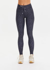 THE UPSIDE women’s recycled supersoft fabric Starlet 28inch Legging is designed for a supportive & comfortable fit and features an elastic drawcord in navy and cream. Made for yoga & pilates.