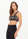 THE UPSIDE women’s navy organic cotton Cosmo Alma Knit Crop Top is designed for a soft & comfortable fit and features a scoop neckline in our cosmo geometric print. Made for everyday wear.