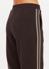 THE UPSIDE women's brown lenzing viscose Petra Flare Pant features splits at hem bottoms and side seam pockets. Made for lifestyle.