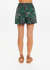 THE UPSIDE women's floral Tamara Jordi Short is high-waisted with an elasticated waist and contrast cream side piping. Made for lifestyle.