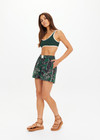 THE UPSIDE women's floral Tamara Jordi Short is high-waisted with an elasticated waist and contrast cream side piping. Made for lifestyle.