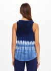 THE UPSIDE women's tie dye organic cotton Seeker Emma Knitted Tank Top is designed for a regular fit and features a tonal ribbed neckline and armholes. Made for lifestyle.