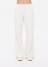 THE UPSIDE women's cream Navar Marnie Wide Leg Pant is a high-rise wide leg fit in our castilla "TU" design and features an elasticated waistband and side seam pockets. Made for everyday wear.