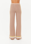THE UPSIDE women's mocha Veneto Kansas Knit Pant is a wide-leg fit with a soft elastic waistband and short splits at hem. Made for lifestyle.