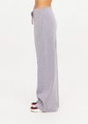 THE UPSIDE women’s sparkle grey Galaxia Marnie Wide Leg Pant is high rise with side pockets, an elasticated waistband and a maroon drawcord. Made for lifestyle.