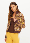THE UPSIDE women's floral organic cotton Copacabana Margot Knit Jacket offers a relaxed fit and features a floral knit jacquard design, front pockets and contrast ribbed trims. Made for lifestyle.