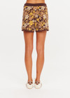 THE UPSIDE women's floral organic cotton Copacabana Leon Knit Short features a soft and supportive fit, side stripes, zip pockets and a drawcord waistband. Made for lifestyle.