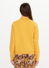 THE UPSIDE women's yellow organic cotton Bonito Dylan Knit Jacket offers a relaxed fit and features raglan sleeves, front patch pockets and contrast stripe detailing. Made for lifestyle.