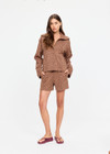 THE UPSIDE women’s leopard organic cotton Javan Jones Quarter Zip Sweat is designed for a regular fit and features dropped shoulders and a quarter zip neckline. Made for lifestyle.