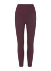THE UPSIDE women's plum Pele 25inch Legging is designed for a supportive and comfortable fit and features a high rise waist, recycled rib fabrication and clean tonal finish. Made for yoga and pilates.