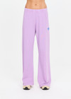 THE UPSIDE women's violet organic cotton Soul Cal Wide Leg Track Pant is designed for a relaxed fit, featuring a mid rise waist and wide leg silhouette. Made for lifestyle.