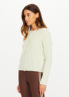 THE UPSIDE women's green Sakina Cashmere Cardigan is designed for a regular fit and features pearlised buttons and ribbed trims. Made for lifestyle.