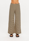 THE UPSIDE women's stripe Santos Adriel Split Pant features a regular fit, high rise paperbag waist, side splits and back patch pockets. Made for lifestyle.