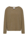 THE UPSIDE women's stripe Santos Rio Long Sleeve Top is designed for a relaxed fit and features soft towelling fabrication, dropped shoulders and a timeless stripe design. Made for lifestyle.