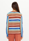 THE UPSIDE women's stripe Iza Milla Long Sleeve Knit Top is designed for a relaxed fit and features a semi sheer lightweight knit and multicolour stripe detailing. Made for lifestyle.