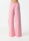 THE UPSIDE women’s pink Cortina Elita Pant is a mid-rise style with a soft elastic waistband, slanted side-seam pockets and cream piping. Made for lifestyle.