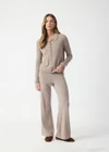THE UPSIDE women’s brown Aimee Cashmere Collared Cardi is a regular-fit button-up style with a collar, ribbed hem and tonal pearlised buttons. Made for lifestyle.