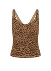 THE UPSIDE women's animal Panthera Amelia Tank Top is mid coverage and features a scoop neckline, shelf bra and removable cups. Made for yoga and pilates.
