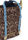 THE UPSIDE women's animal recycled polyester Panthera Anyday Crossbody Bag features an internal drawstring opening, front slip pocket and adjustable navy strap. Made for lifestyle.