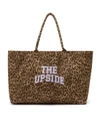 THE UPSIDE women's animal cotton Panthera Rhodes Tote Bag features soft, tubular straps and a lilac lining. Made for lifestyle.
