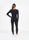 RIB CHRISSY LONG SLEEVE TOP - BLACK [USW020050]