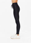 THE UPSIDE women's black Original Super Soft Yoga Pant is made from breathable, quick-drying and moisture-wicking with a 4-way stretch. It features a stretch drawcord waistband and a white arrow logo at the back.